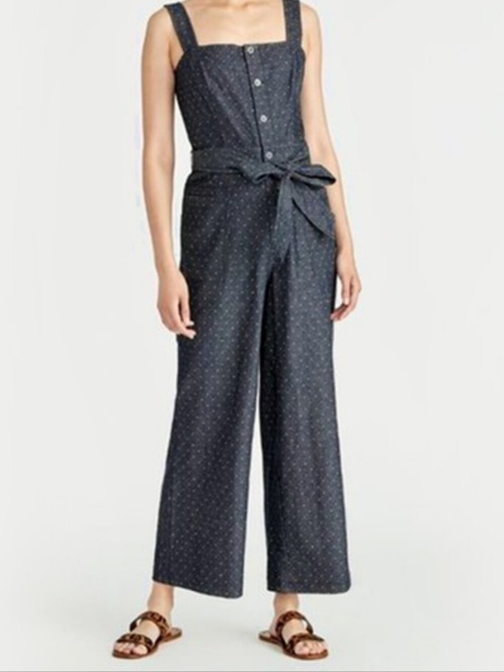 Bryde Dotted Belted Jumpsuit Sz. 8